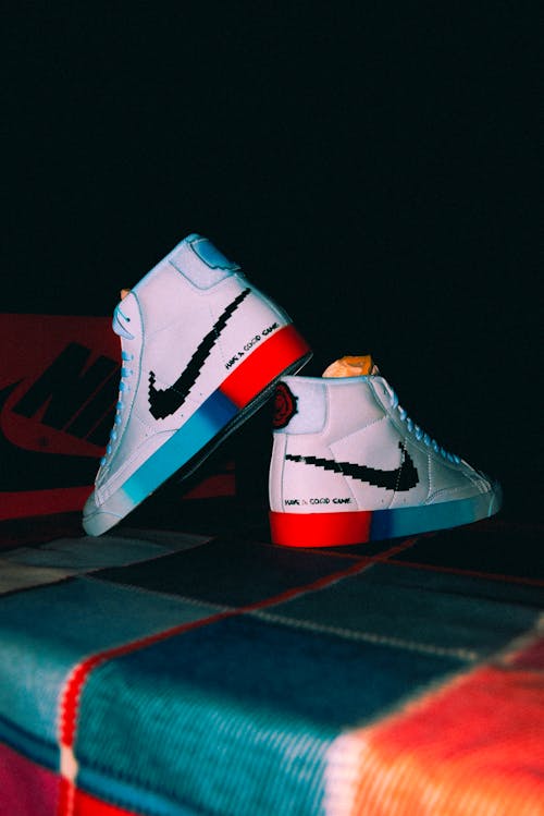 Free stock photo of high tops, nike blazers, retro wallpaper