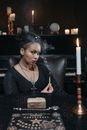 A Woman Holding an Incense Stick