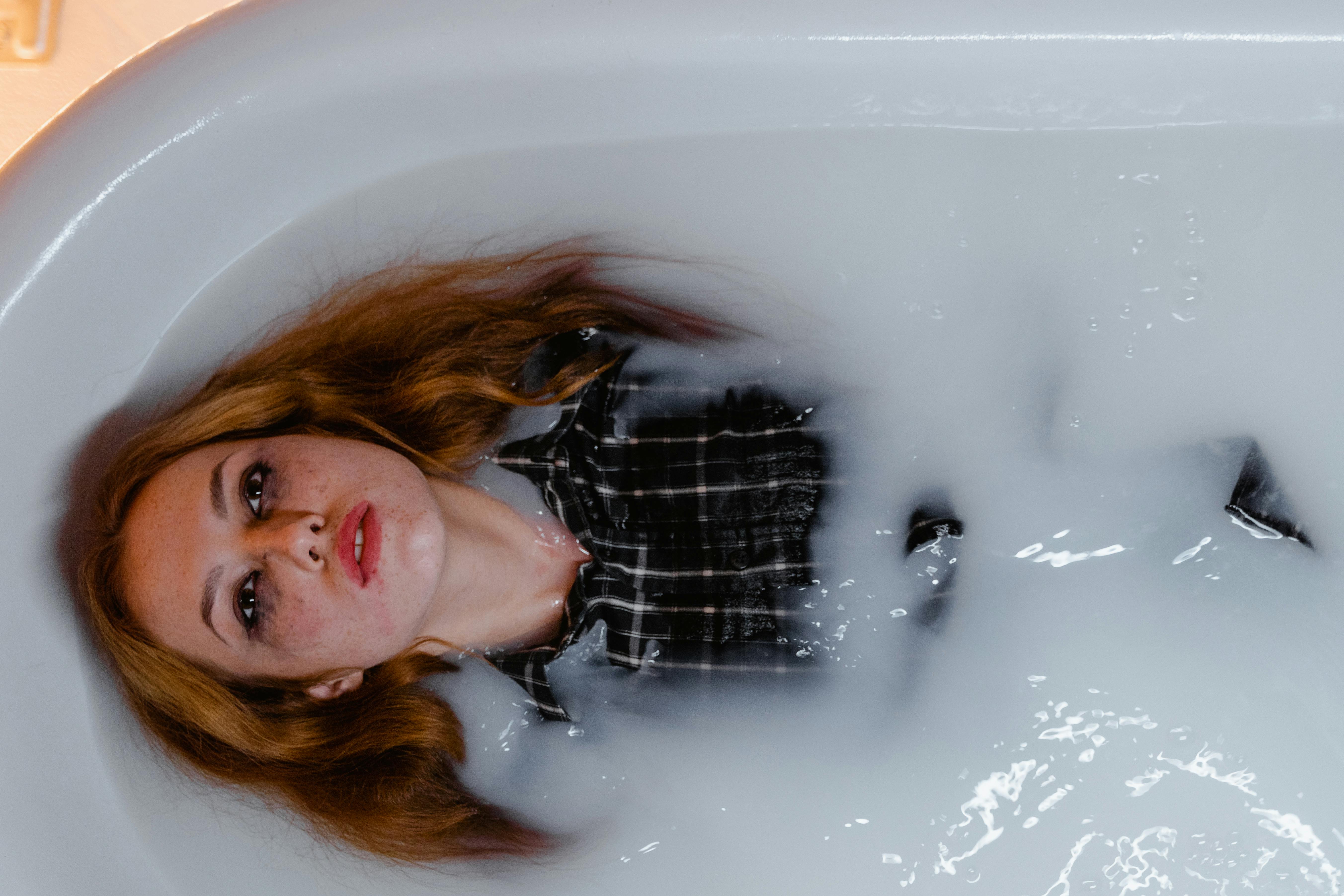 Woman In Bathtub With Water Free Stock Photo   Pexels Photo 7278917 