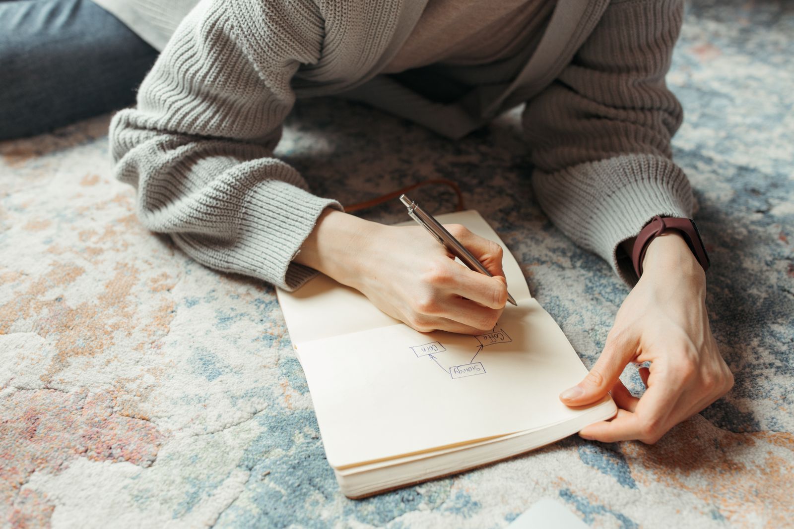 Notebook planning a clearer lead magnet offer and opt-in page strategy