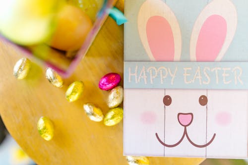 Ingyenes stockfotó húsvéti dekoráció, Kellemes Húsvéti Ünnepeket, közelkép témában