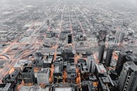 An Aerial Shot of a City