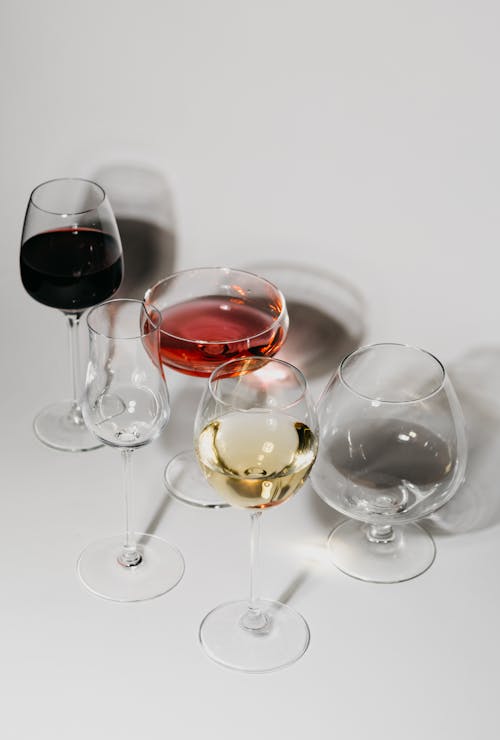 Free Wine Glass With Red Wine Stock Photo