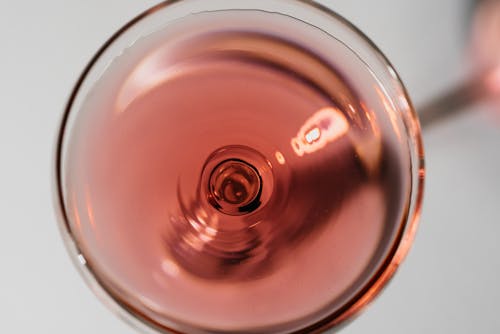 Free Rose Wine in a Glass Stock Photo