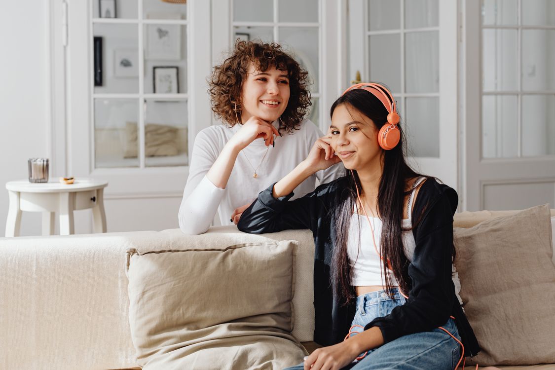 Two Friends Smiling · Free Stock Photo