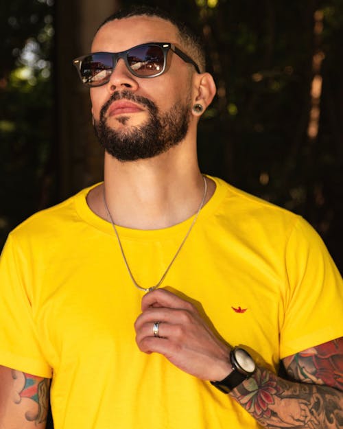 A Man wearing Sunglasses with Beard