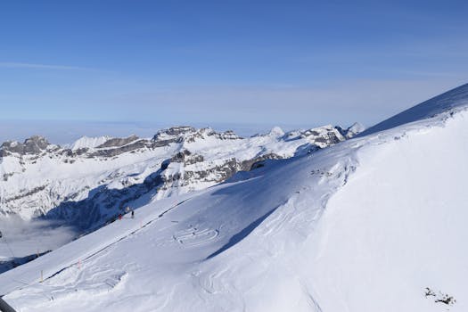 White Snows on Mountain at Daytime
