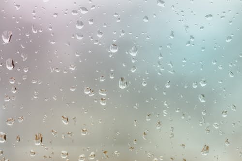 Closeup Photo of Clear Frosted Glass
