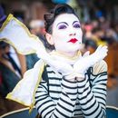 Selective Focus Photo of a Mime Looking at the Camera