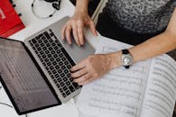 A Person using Laptop