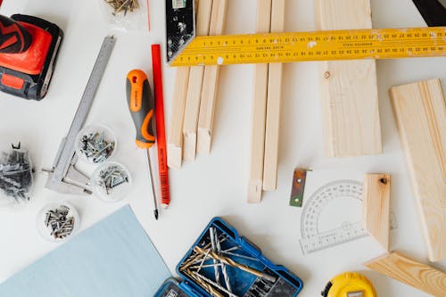 Carpentry Items on Desk