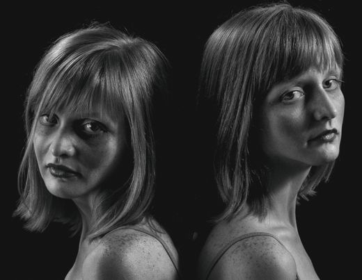 Close portrait of two women — photo by Alexander Krivitskiy on Pexels