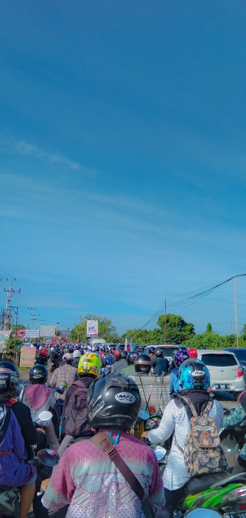 Free stock photo of blue sky, city street, indonesian