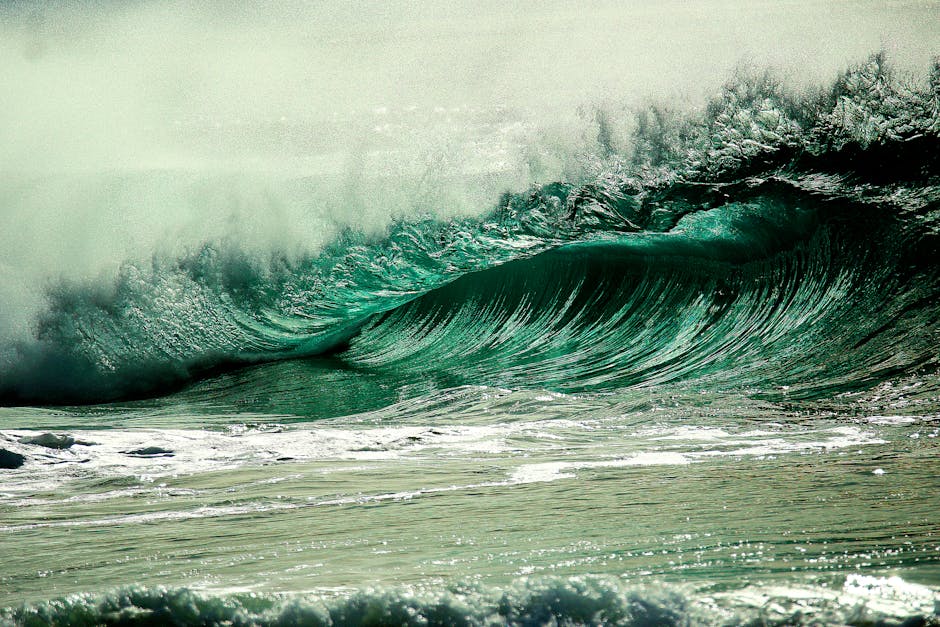 A stunning capture of a powerful ocean wave, showcasing nature's force and beauty in vivid detail.