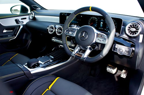 Free stock photo of a class, a45 amg, airbags Stock Photo