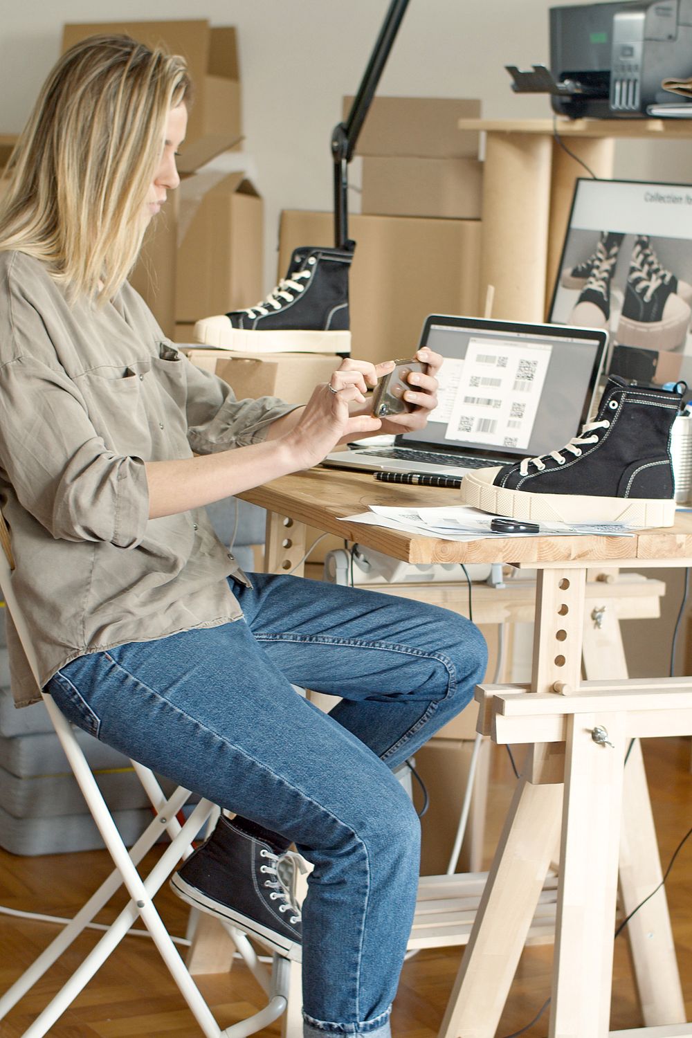 Brand operator reviewing ecommerce performance