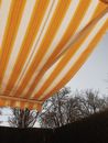 Yellow and White Striped Textile