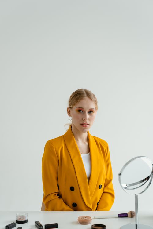 Woman in Yellow Blazer · Free Stock Photo