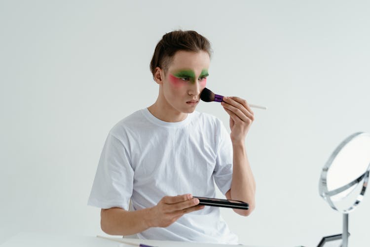 Person Applying Make Up