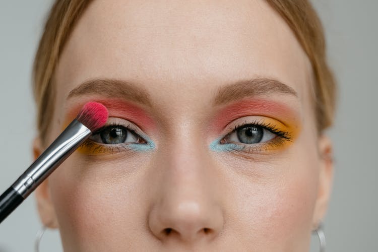 Person  Applying Eye Shadow