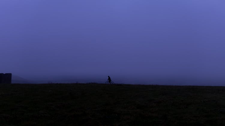 Silhouette Of Person Under Blue Sky