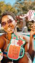 Woman in Bikini Smiling