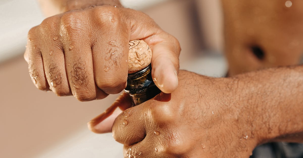 How to open cook's champagne bottle with plastic cork