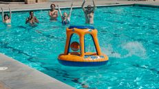 People Having Fun in the Swimming Pool