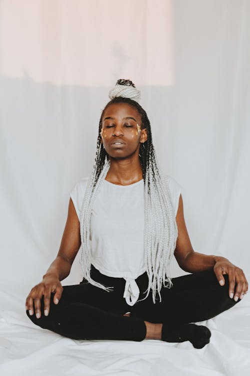 Free A Woman Doing Yoga  Stock Photo