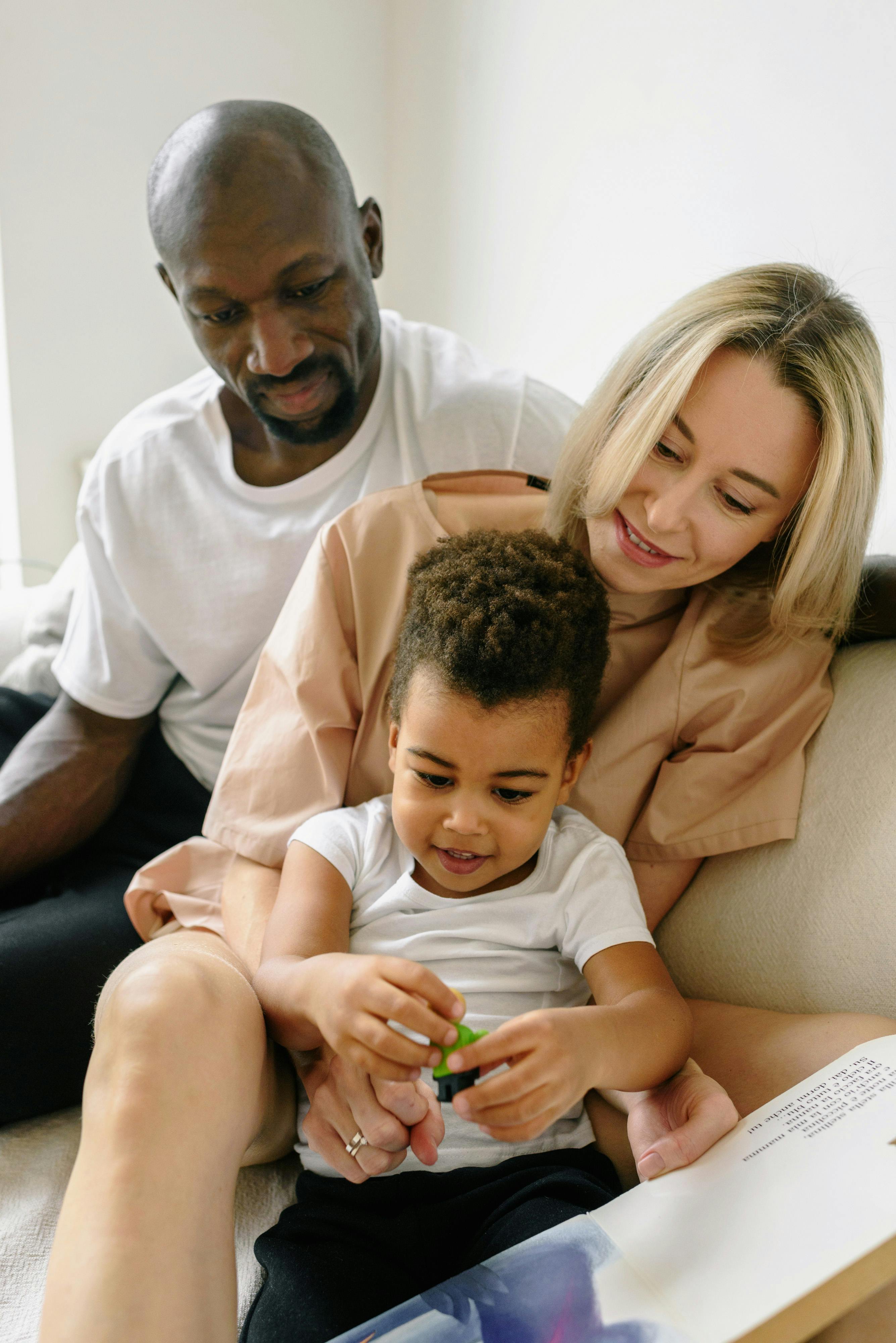 a family sitting together