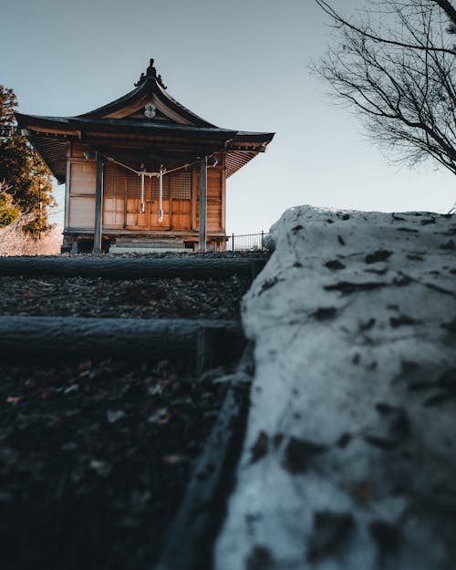 Free stock photo of blue skies, buddhist temple, cinematic