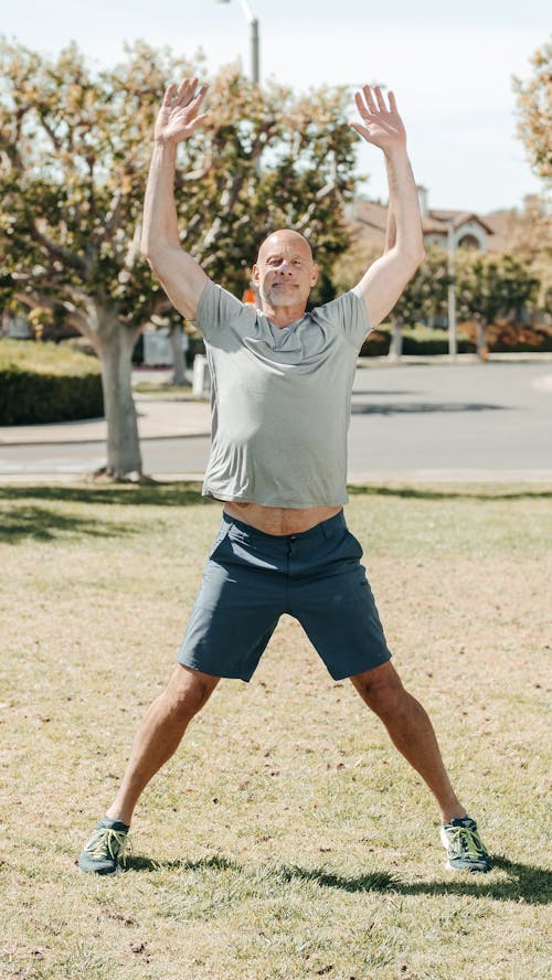 Man doing Jumping Jacks