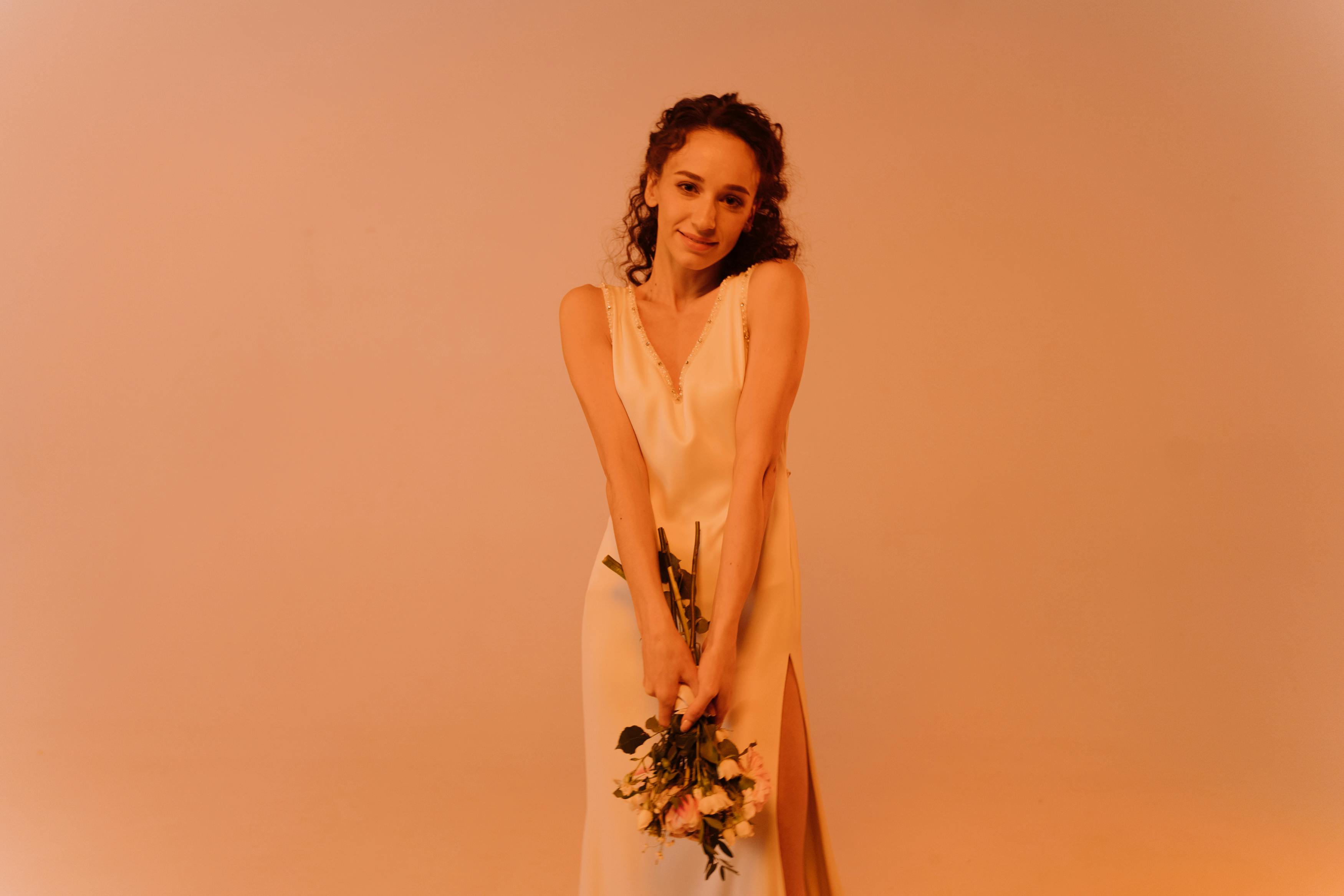 Bridal Jumpsuit Minimalist Slip Dress Clean Lines Architectural Details