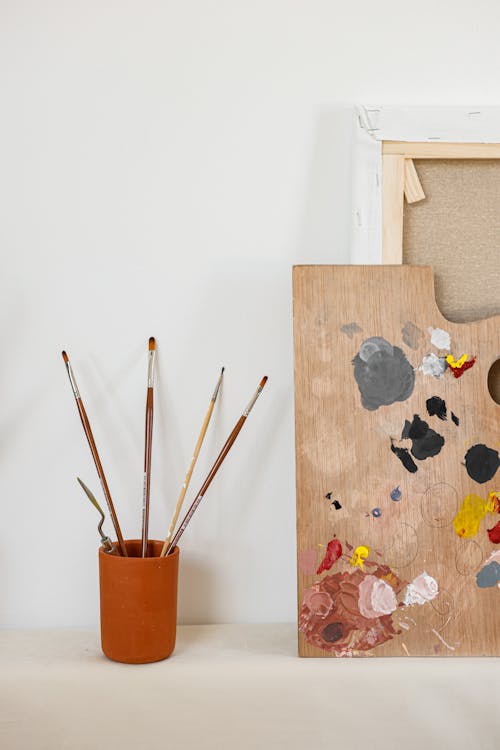 Painting Materials Leaning on the Wall