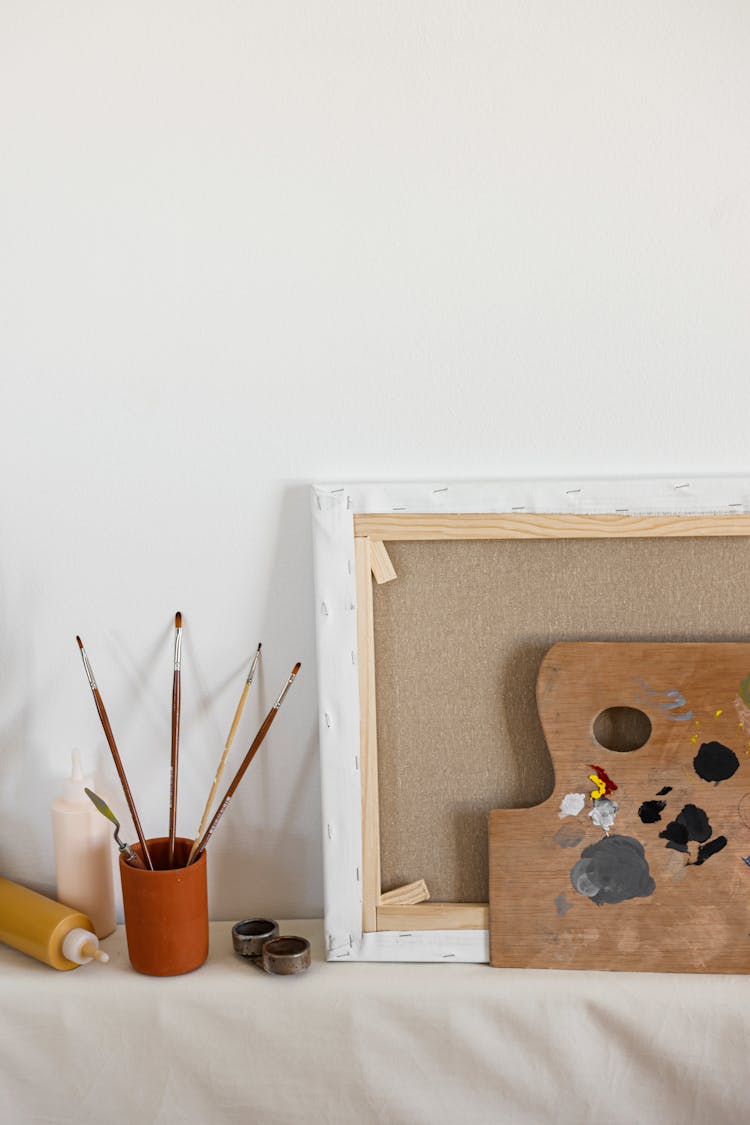 Artistic Tools In White Interior