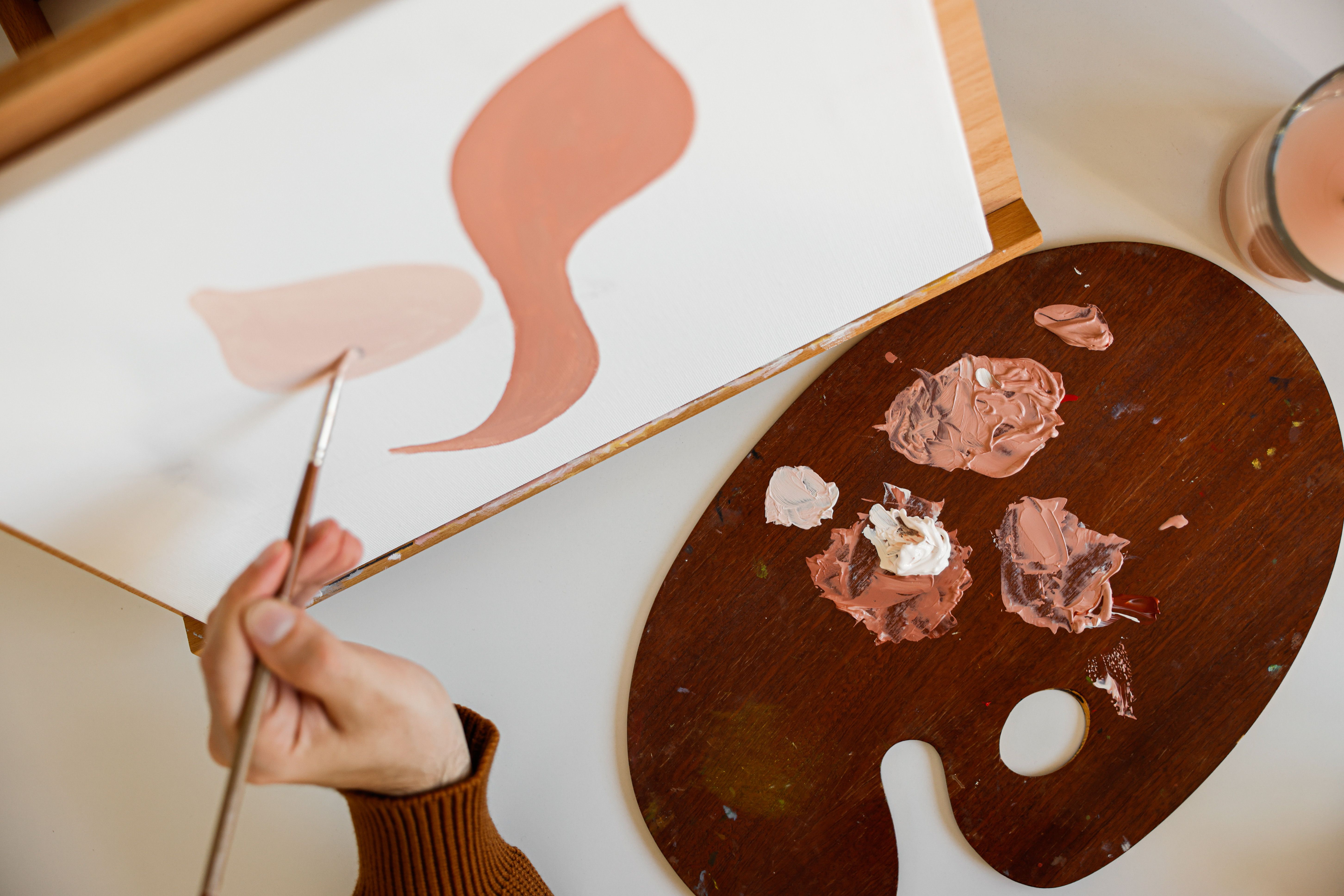 Acrylic is the easiest to start with and the least forgiving about drying time