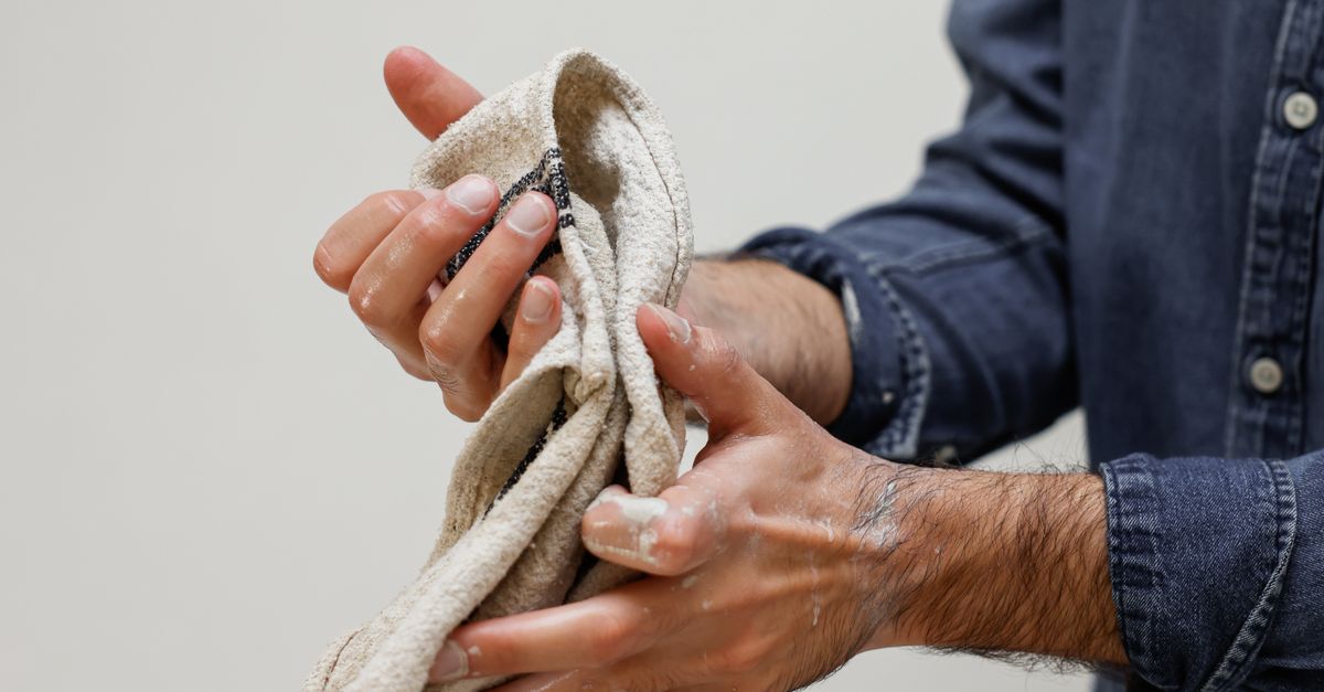 Man Clean Hand Close-up Photo of Person cleaning his Hands with a Towel · Free Stock Photo
