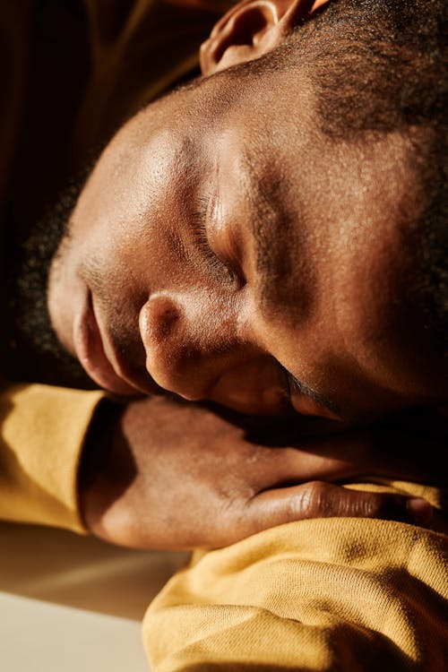 Free Close Up of Man Sleeping Stock Photo