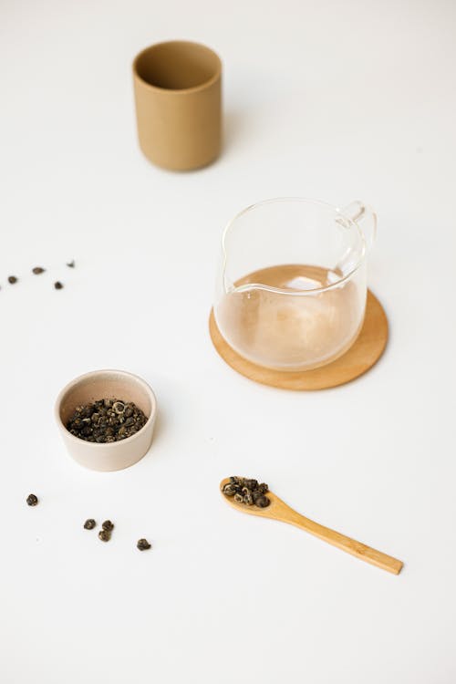 Free Tableware with Black Peppercorn Stock Photo