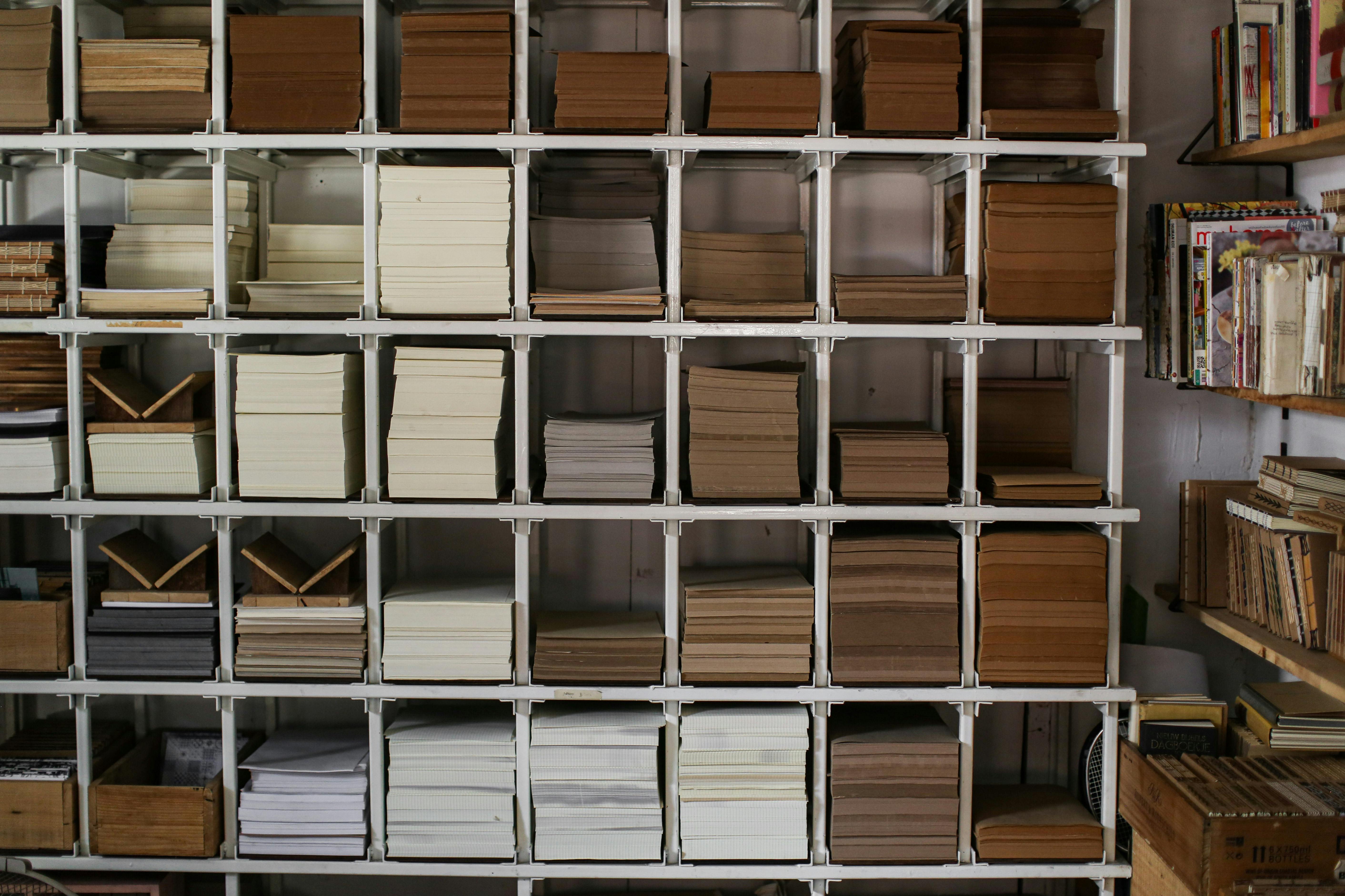 shelve archive stack