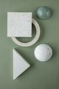 Different Geometrical Shapes over a Green Surface