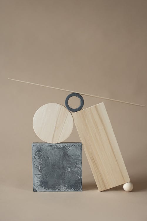 Concrete and Wood Decorations in Different Shapes 