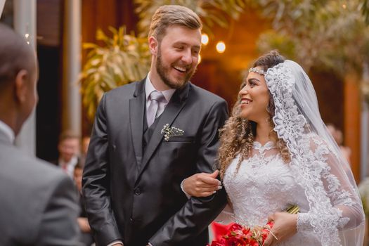 A Couple Smiling at Each Other 
