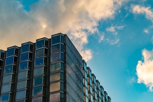 Free 
A Building under a Cloudy Sky Stock Photo