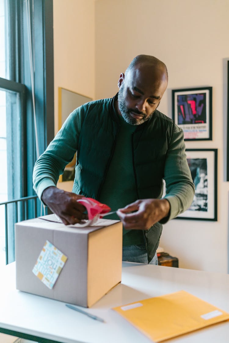 Man Packing The Box