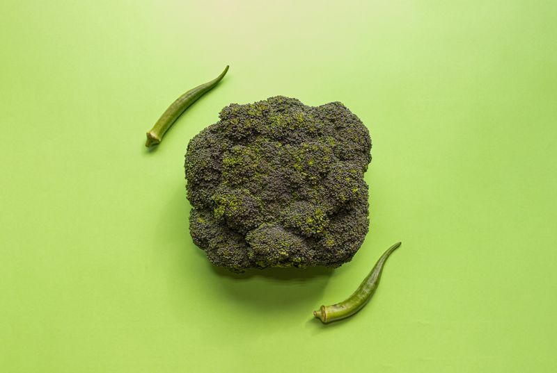 Okra prepared for baby-led weaning