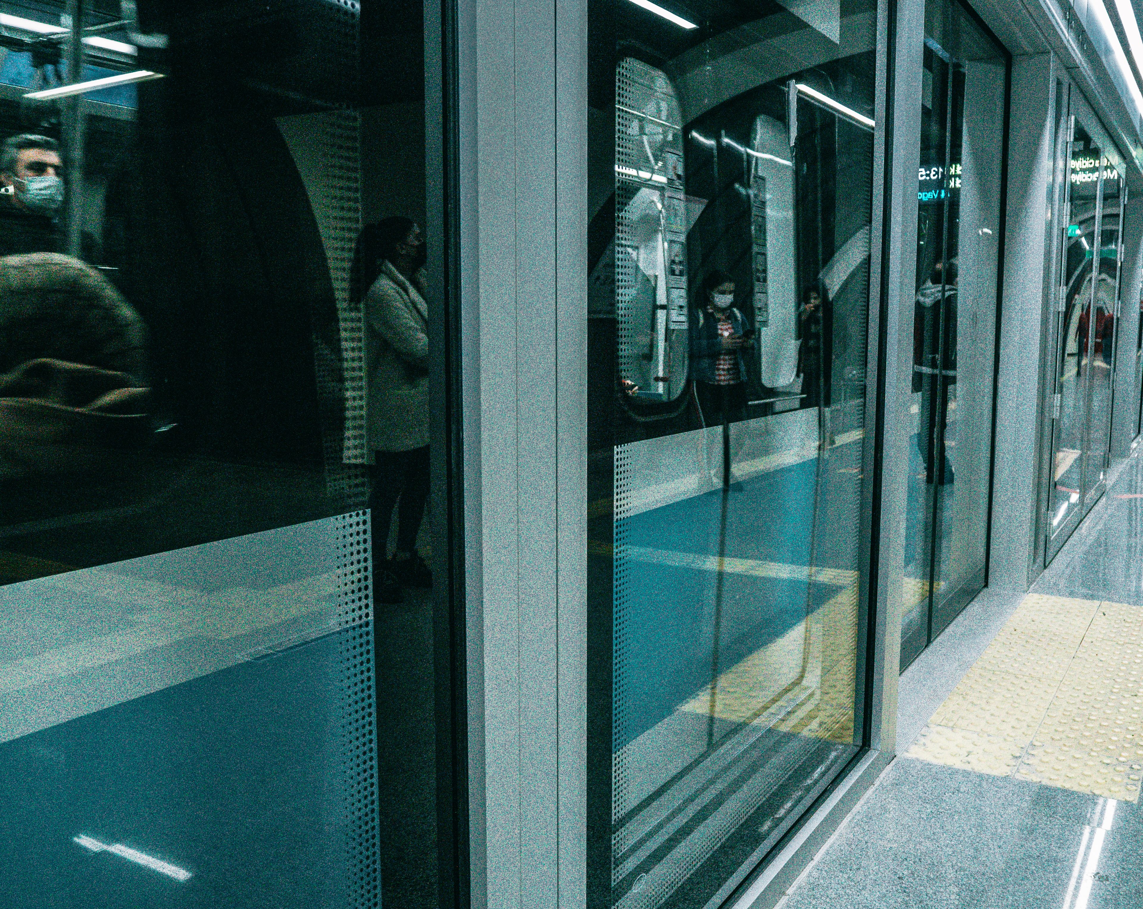 Santiago metro station platform