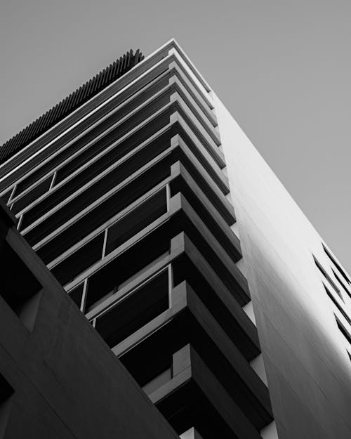 Základová fotografie zdarma na téma architektura, budova, černý a bílý