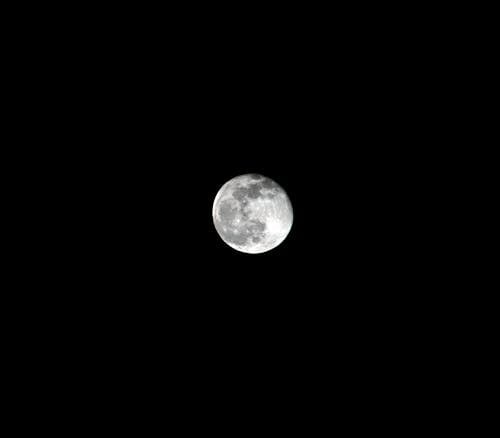 Free Close-Up Shot of a Full Moon  Stock Photo