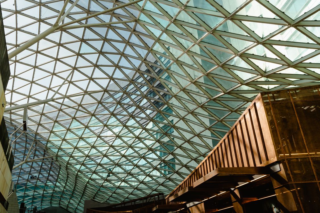 Geometric Rtoof Geometric Design Of Roof With Glass · Free Stock Photo